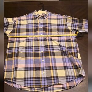 Cinch XS LS Men's Plaid Shirt - Blue, Yellow, Purple